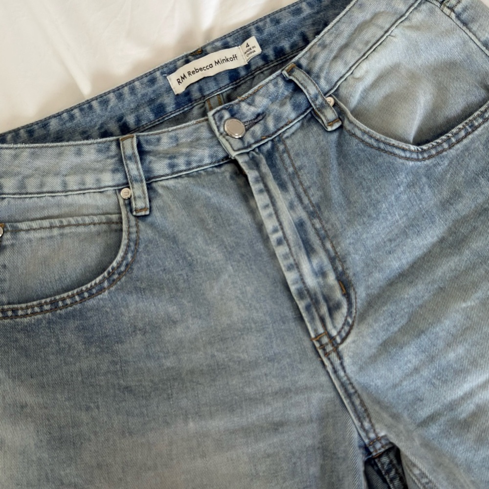 Rebecca Minkoff Faded Blue Denim Pants